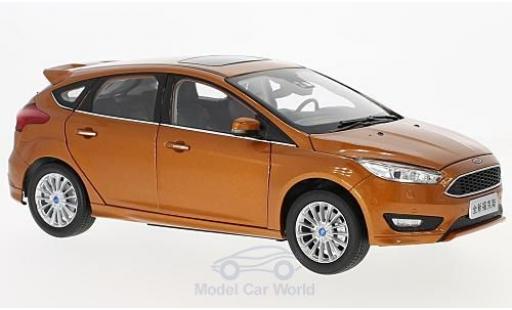 Miniature Ford Focus 1/18 Paudi MK III metallise orange 2015 Ford Focus 1/18 Paudi MK III metallise orange 2015 miniature
