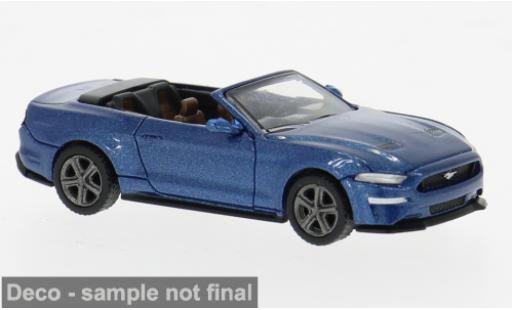 Miniature Ford Mustang 1/87 PCX87 VI Cabriolet bleue 2020 1:87 Ford Mustang 1/87 PCX87 VI Cabriolet bleue 2020 1:87 miniature