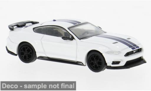 Miniature Ford Mustang 1/87 PCX87 VI Mach I blanche/bleue 2020 1:87 Ford Mustang 1/87 PCX87 VI Mach I blanche/bleue 2020 1:87 miniature