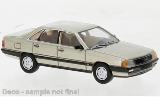 Miniature Audi 100 1/87 PCX87 (C3) metallise beige 1982 Audi 100 1/87 PCX87 (C3) metallise beige 1982 miniature
