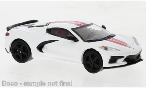 Miniature Chevrolet Corvette 1/87 PCX87 C8 blanche/rouge 2020 Chevrolet Corvette 1/87 PCX87 C8 blanche/rouge 2020 miniature