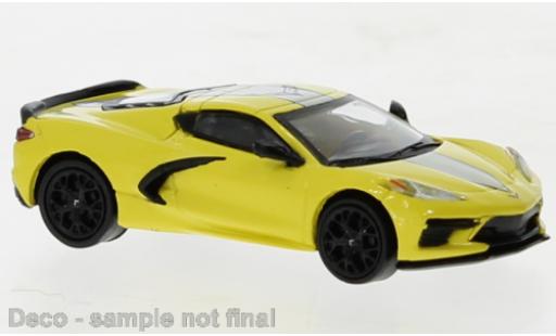 Miniature Chevrolet Corvette 1/87 PCX87 C8 jaune clair/noire 2020 Chevrolet Corvette 1/87 PCX87 C8 jaune clair/noire 2020 miniature