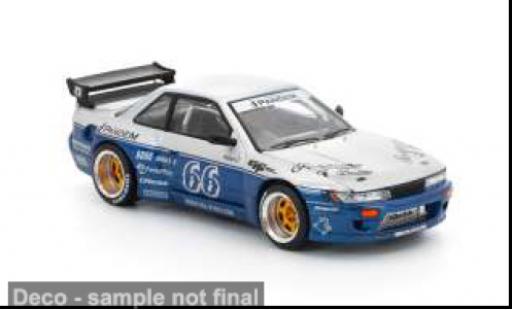 Miniature Nissan Silvia 1/64 Pop Race (S13) bleue/blanche 1:64 Nissan Silvia 1/64 Pop Race (S13) bleue/blanche 1:64 miniature