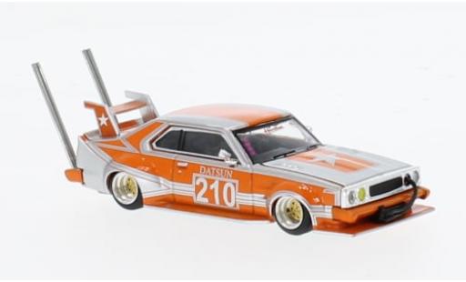 Miniature Nissan Skyline 1/64 Pop Race (C210) Bosozoku Style orange/grise 1:64 Nissan Skyline 1/64 Pop Race (C210) Bosozoku Style orange/grise 1:64 miniature