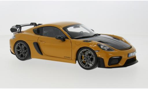 Miniature Porsche Cayman GT4 1/18 Norev RS jaune 1:18 Porsche Cayman GT4 1/18 Norev RS jaune 1:18 miniature