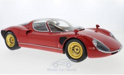 Miniature Alfa Romeo T33 1/18 Premium ClassiXXs Tipo 33 Stradale rouge 1967 mit goldenen Felgen Alfa Romeo T33 1/18 Premium ClassiXXs Tipo 33 Stradale rouge 1967 mit goldenen Felgen miniature