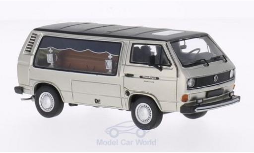 Miniature Volkswagen T3 B 1/43 Premium ClassiXXs a Kasten grise/matt-noire Weinberger Schalksmühle Bestattungswagen Volkswagen T3 B 1/43 Premium ClassiXXs a Kasten grise/matt-noire Weinberger Schalksmühle Bestattungswagen miniature