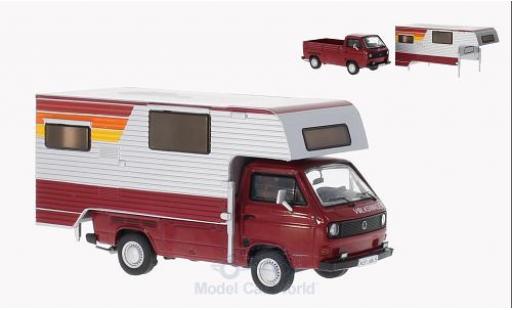 Miniature Volkswagen T3 B 1/43 Premium ClassiXXs a Pritschenwagen rouge/grise Tischer-Camping mit abnehmbaren Aufbau Volkswagen T3 B 1/43 Premium ClassiXXs a Pritschenwagen rouge/grise Tischer-Camping mit abnehmbaren Aufbau miniature