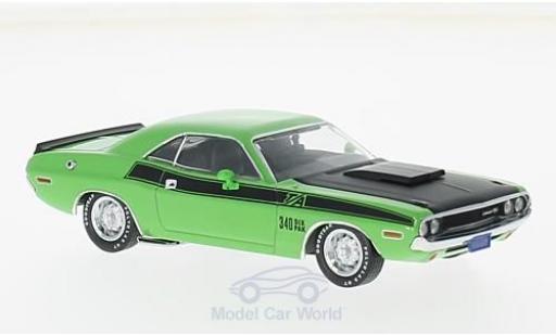 Miniature Dodge Challenger 1970 1/43 Premium X T/A verte/noire 1970 Dodge Challenger 1970 1/43 Premium X T/A verte/noire 1970 miniature