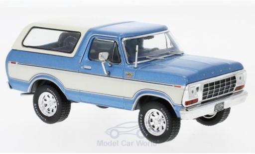 Miniature Ford Bronco 1/43 Premium X metallise bleue/blanche 1978 Ford Bronco 1/43 Premium X metallise bleue/blanche 1978 miniature