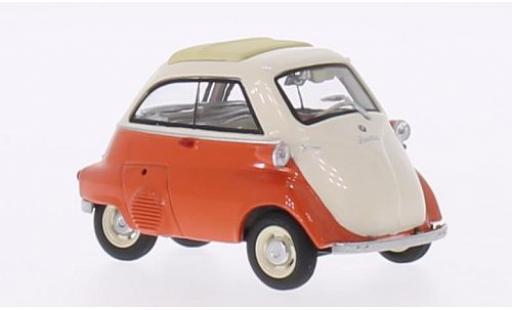 Miniature Bmw Isetta 1/43 Schuco orange/beige toit rabattable fermé Bmw Isetta 1/43 Schuco orange/beige toit rabattable fermé miniature