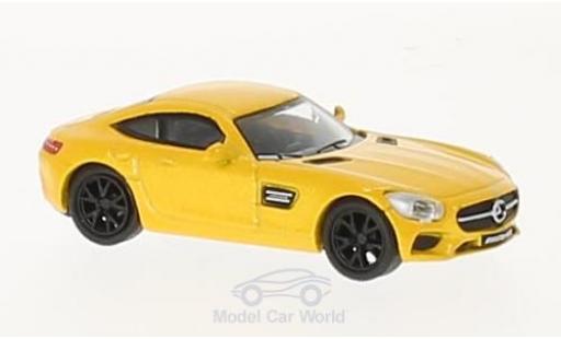 Miniature Mercedes AMG GT 1/87 Schuco metallise jaune Mercedes AMG GT 1/87 Schuco metallise jaune miniature