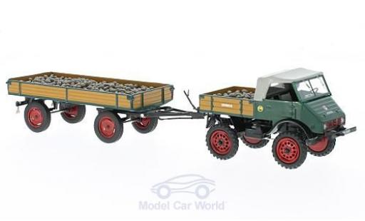 Miniature Mercedes Unimog 1/43 Schuco U401 mit Anhänger und Ladegut Mercedes Unimog 1/43 Schuco U401 mit Anhänger und Ladegut miniature