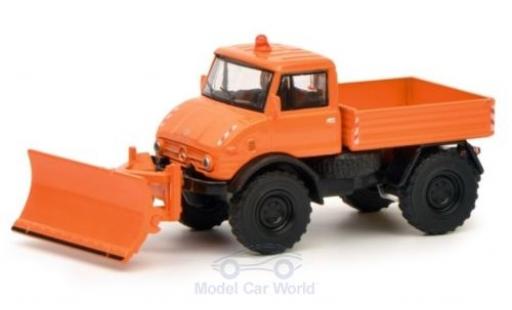 Miniature Mercedes Unimog 1/64 Schuco U406 Winterdienst mit Räumschild Mercedes Unimog 1/64 Schuco U406 Winterdienst mit Räumschild miniature