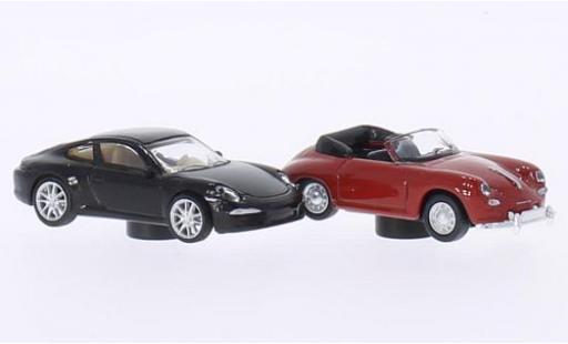 Miniature Porsche 991 1/87 Schuco 911 () met.-marron + 356 Cabriolet rouge 2er-Set Magnetautos Porsche 991 1/87 Schuco 911 () met.-marron + 356 Cabriolet rouge 2er-Set Magnetautos miniature