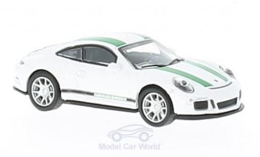 Miniature Porsche 991 R 1/87 Schuco 911 () R blanche/verte Porsche 991 R 1/87 Schuco 911 () R blanche/verte miniature