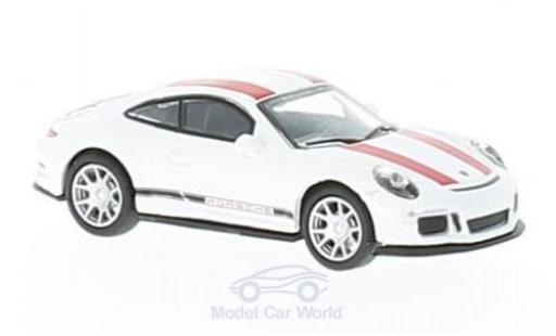 Miniature Porsche 991 R 1/87 Schuco 911 () R blanche/rouge Porsche 991 R 1/87 Schuco 911 () R blanche/rouge miniature