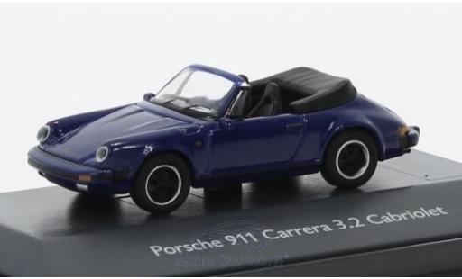 Miniature Porsche 911 SC 1/87 Schuco Carrera 3.2 Cabriolet bleue Porsche 911 SC 1/87 Schuco Carrera 3.2 Cabriolet bleue miniature