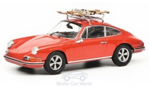 Miniature Porsche 911 1/43 Schuco S rouge mit Skiträger Porsche 911 1/43 Schuco S rouge mit Skiträger miniature