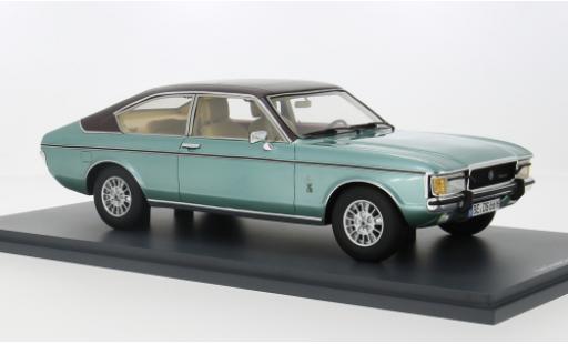 Miniature Ford Granada 1/18 Schuco ProR MK I Coupe metallise turquoise/noire 1972 1:18 Ford Granada 1/18 Schuco ProR MK I Coupe metallise turquoise/noire 1972 1:18 miniature