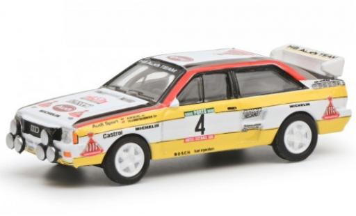 Miniature Audi Quattro 1/87 Schuco No.4 HB Rallye WM Rally Portugal 1984 Audi Quattro 1/87 Schuco No.4 HB Rallye WM Rally Portugal 1984 miniature