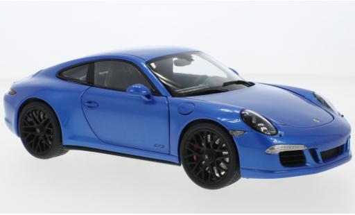 Miniature Porsche 991 GTS 1/18 Schuco 911 (.1) metallise bleu Porsche 991 GTS 1/18 Schuco 911 (.1) metallise bleu miniature