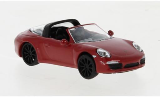 Miniature Porsche 991 Targa 1/87 Schuco 911  4S rouge Porsche 991 Targa 1/87 Schuco 911  4S rouge miniature
