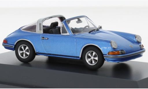 Miniature Porsche 911 1/43 Schuco S Targa metallise bleu 1971 Porsche 911 1/43 Schuco S Targa metallise bleu 1971 miniature