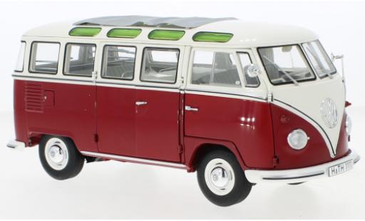 Miniature Volkswagen T1 1/18 Schuco b Samba rouge/blanche Volkswagen T1 1/18 Schuco b Samba rouge/blanche miniature