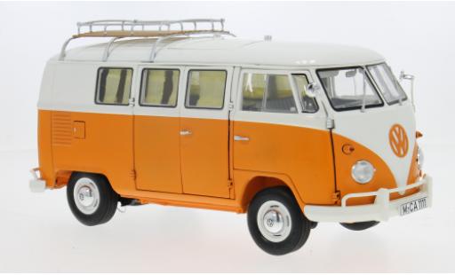 Miniature Volkswagen T1 1/18 Schuco Camper orange/blanche 1:18 Volkswagen T1 1/18 Schuco Camper orange/blanche 1:18 miniature