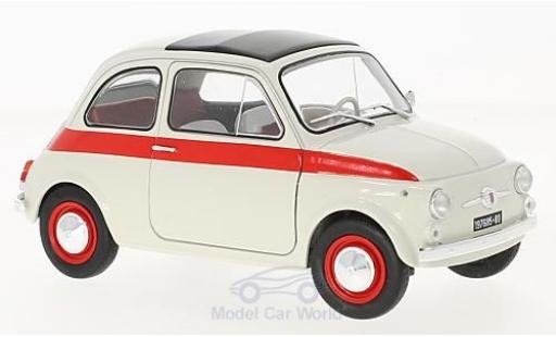 Miniature Fiat 500 Sport 1/18 Solido L Sport blanche/rouge 1960 Fiat 500 Sport 1/18 Solido L Sport blanche/rouge 1960 miniature