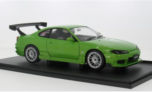 Miniature Nissan Silvia 1/18 Solido S15 Spec-R Aero verte 1:18 Nissan Silvia 1/18 Solido S15 Spec-R Aero verte 1:18 miniature