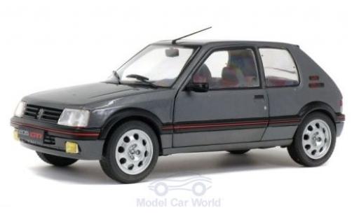 Miniature Peugeot 205 1/18 Solido 1.9 GTi metallise grise 1988 Peugeot 205 1/18 Solido 1.9 GTi metallise grise 1988 miniature