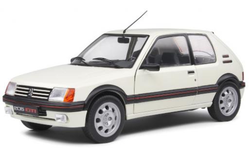 Miniature Peugeot 205 1/18 Solido GTI 1.9 blanche 1988 Peugeot 205 1/18 Solido GTI 1.9 blanche 1988 miniature