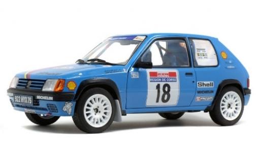 Miniature Peugeot 205 1/18 Solido Rallye No.18 Talbot Sport S Tour de Corse 1990 G.Chollier/H.Vericel Peugeot 205 1/18 Solido Rallye No.18 Talbot Sport S Tour de Corse 1990 G.Chollier/H.Vericel miniature