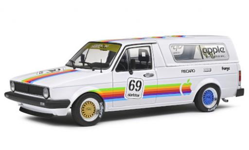 Miniature Volkswagen Caddy 1/18 Solido MkI Custom blanche/Dekor Apple Computer 1982 No.69 935 K3 Tribute Volkswagen Caddy 1/18 Solido MkI Custom blanche/Dekor Apple Computer 1982 No.69 935 K3 Tribute miniature
