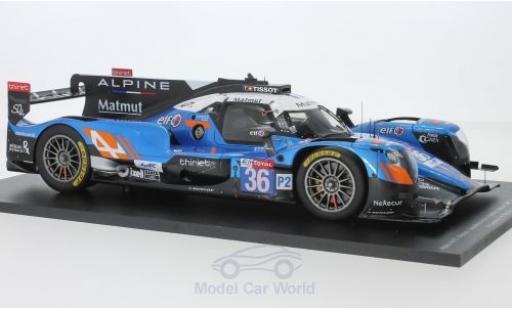 Miniature Alpine A470 1/43 Spark - Gibson No.36 Signatech- Matmut 24h Le Mans 2018 N.Lapierre/A.Negrao/P.Thiriet Alpine A470 1/43 Spark - Gibson No.36 Signatech- Matmut 24h Le Mans 2018 N.Lapierre/A.Negrao/P.Thiriet miniature