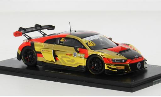 Miniature Audi R8 1/43 Spark LMS GT3 No.40 Sport Asia Team Absolute Fia GT World Cup Macau 2023 1:43 Audi R8 1/43 Spark LMS GT3 No.40 Sport Asia Team Absolute Fia GT World Cup Macau 2023 1:43 miniature