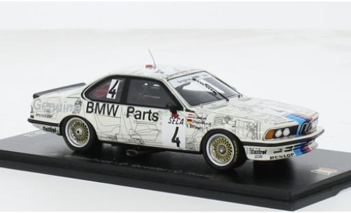 Miniature Bmw 635 1/43 Spark CSi (E24) No.4 24h Spa 1983 1:43 Bmw 635 1/43 Spark CSi (E24) No.4 24h Spa 1983 1:43 miniature