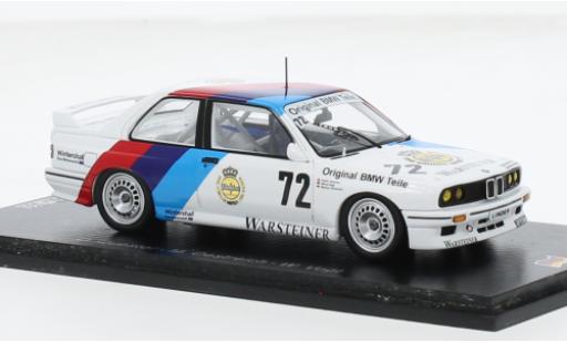 Miniature Bmw M3 1/43 Spark (E30) No.72 24h Nürburgring 1987 1:43 Bmw M3 1/43 Spark (E30) No.72 24h Nürburgring 1987 1:43 miniature