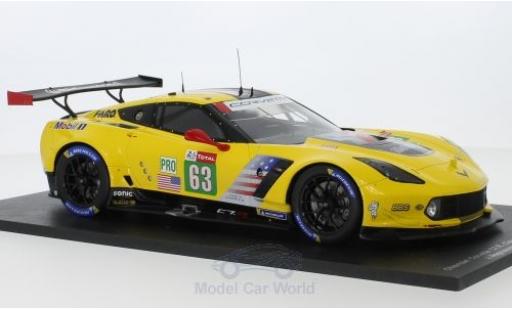 Miniature Chevrolet Corvette 1/18 Spark C7.R No.63 Racing 24h Le Mans 2018 J.Magnussen/A.Garcia/M.Rockenfeller Chevrolet Corvette 1/18 Spark C7.R No.63 Racing 24h Le Mans 2018 J.Magnussen/A.Garcia/M.Rockenfeller miniature