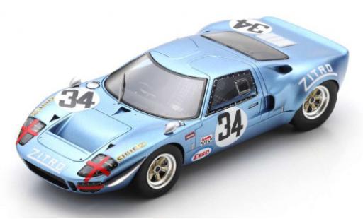 Miniature Ford GT40 1/43 Spark RHD No.34 1000km Monza 1969 J.-P.Hanrioud/D.Martin Ford GT40 1/43 Spark RHD No.34 1000km Monza 1969 J.-P.Hanrioud/D.Martin miniature