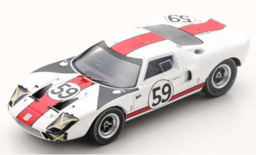 Miniature Ford GT40 1/43 Spark RHD No.59 24h Le Mans 1966 S.Scott/P.Revson Ford GT40 1/43 Spark RHD No.59 24h Le Mans 1966 S.Scott/P.Revson miniature