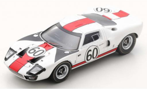 Miniature Ford GT40 1/43 Spark RHD No.60 24h Le Mans 1966 J.Ickx/J.Neerpasch Ford GT40 1/43 Spark RHD No.60 24h Le Mans 1966 J.Ickx/J.Neerpasch miniature