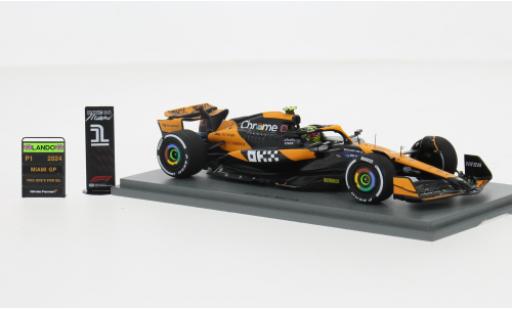 Miniature McLaren F1 1/43 Spark MCL38 No.4 Team Formel 1 GP Miami 2024 1:43 McLaren F1 1/43 Spark MCL38 No.4 Team Formel 1 GP Miami 2024 1:43 miniature