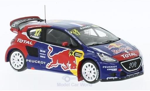 Miniature Peugeot 208 1/43 Spark WRX No.17 Team -Hansen Red Bull Rallye-Cross WM Deutschland 2015 D.Jeanney Peugeot 208 1/43 Spark WRX No.17 Team -Hansen Red Bull Rallye-Cross WM Deutschland 2015 D.Jeanney miniature