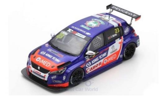 Miniature Peugeot 308 1/43 Spark TCR No.23 Sports & You TCR Europe Hungaroring 2018 F.Abreu Peugeot 308 1/43 Spark TCR No.23 Sports & You TCR Europe Hungaroring 2018 F.Abreu miniature