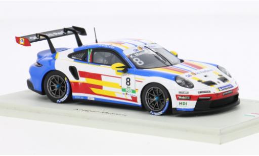 Miniature Porsche 911 1/43 Spark GT3 Carrera Cup Italia 2024 #8 1:43 Porsche 911 1/43 Spark GT3 Carrera Cup Italia 2024 #8 1:43 miniature