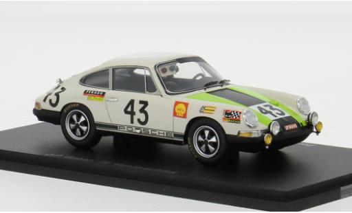 Miniature Porsche 911 1/43 Spark T No.43 24h Le Mans 1968 1:43 Porsche 911 1/43 Spark T No.43 24h Le Mans 1968 1:43 miniature