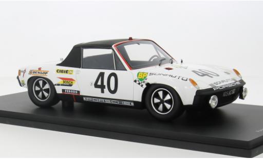 Miniature Porsche 914 1/18 Spark /6 No.40 24h Le Mans 1969 1:18 Porsche 914 1/18 Spark /6 No.40 24h Le Mans 1969 1:18 miniature